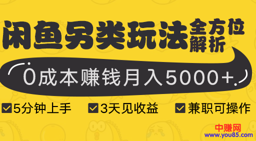 图片[2]-（940期）闲鱼另类玩法全方位解析，5分钟上手+3天见收益，0成本赚钱月入5000+(8节课)-副业宝典
