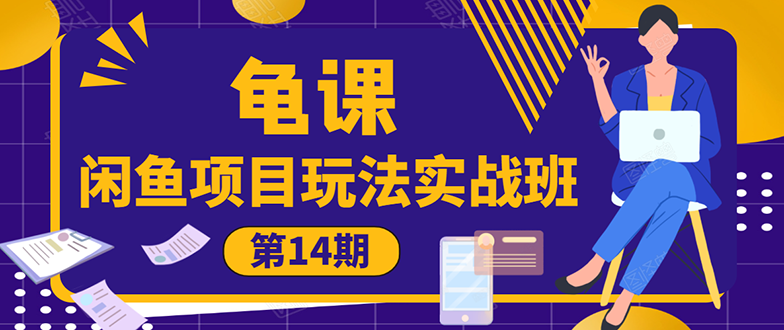 （1479期）龟课《闲鱼项目玩法实战班第14期》批量细节玩法，一个月收益几万-副业宝典