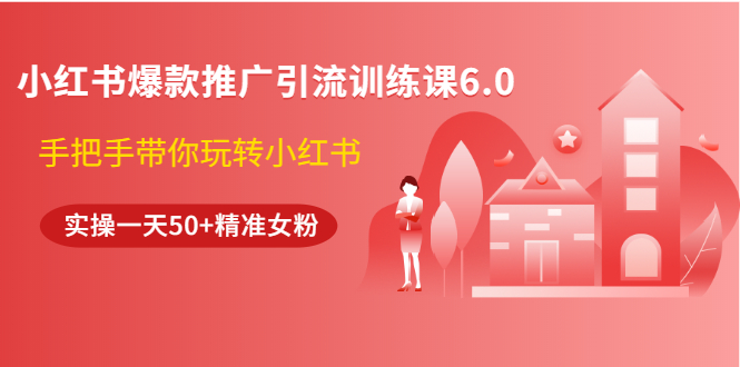 （1524期）小红书爆款推广引流训练课6.0，手把手带你玩转小红书，实操一天50+精准女粉-副业宝典