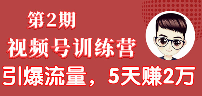 （1532期）视频号训练营第2期：引爆流量疯狂下单，5天赚2万+全流程解析！-副业宝典