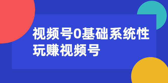 （1624期）视频号0基础系统性玩赚视频号内容运营+引流+快速变现（20节课）-副业宝典