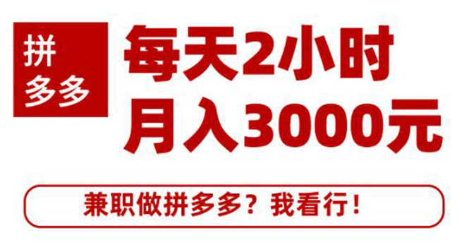 （1864期）搜外网·拼多多副业课程，每天2小时月入3000元 学习这门课程真的能赚钱-副业宝典