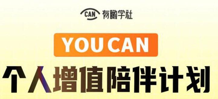 （1883期）YOUCAN个人增值陪伴计划：提升个人“稳定可持续赚钱能力”-副业宝典
