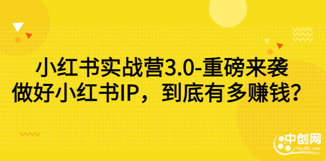 （2861期）小红书实战营3.0-重磅来袭：做好小红书IP，到底有多赚钱？-副业宝典