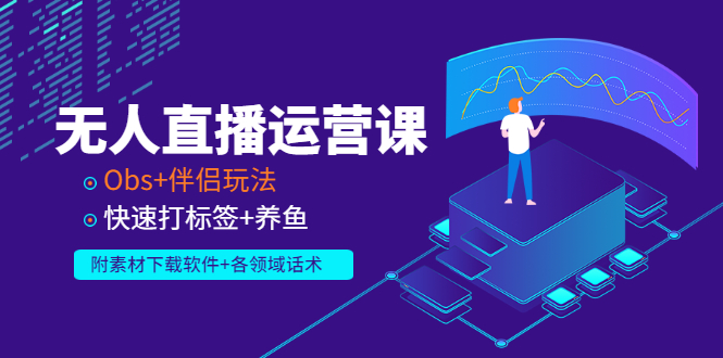 （2765期）无人直播运营课：Obs+伴侣玩法 快速打标签+养鱼（附素材下载软件+各领话术)-副业宝典