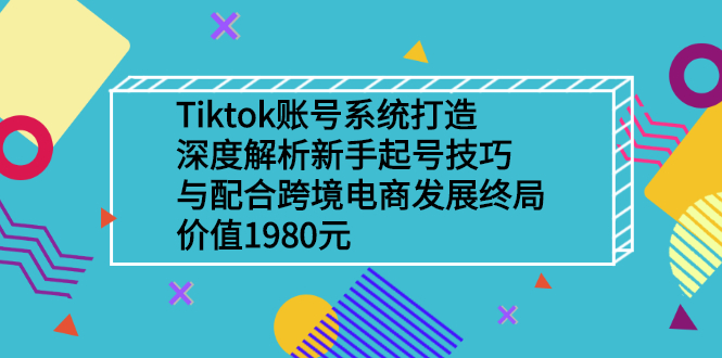 （2509期）Tiktok账号系统打造，深度解析新手起号技巧与跨境电商发展终局-副业宝典