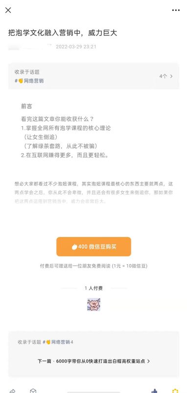 （2483期）把泡学文化融入营销中，威力巨大（某付费文章）-副业宝典