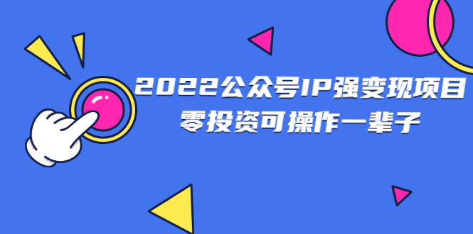 （2460期）2022公众号IP强变现项目，零投资可操作一辈子-副业宝典