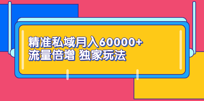 （2353期）精准私域月入60000+ 流量倍增 独家玩法（9节视频课）-副业宝典