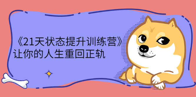 （2280期）《21天状态提升训练营》让你的人生重回正轨-副业宝典