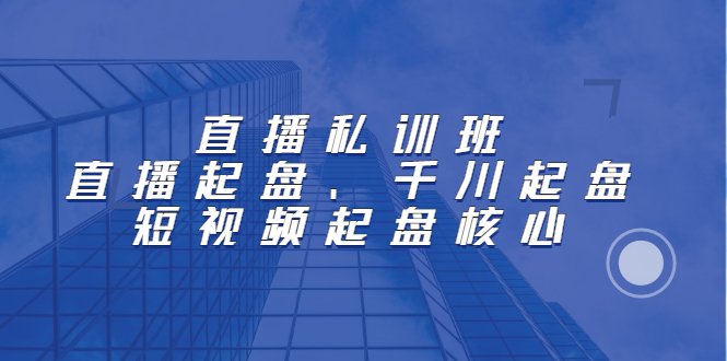 （2205期）直播私训班：直播起盘、千川起盘、短视频起盘核心-副业宝典