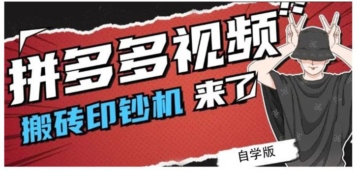 （2195期）拼多多视频搬砖印钞机玩法，2021年最后一个短视频红利项目（附软件）-副业宝典