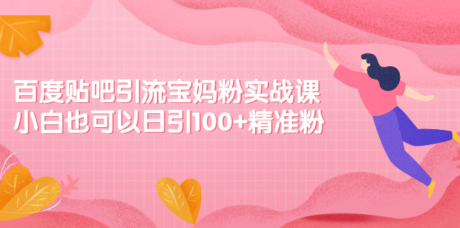 （2149期）百度贴吧引流宝妈粉实战课，小白也可以日引100+精准粉【视频课程】-副业宝典