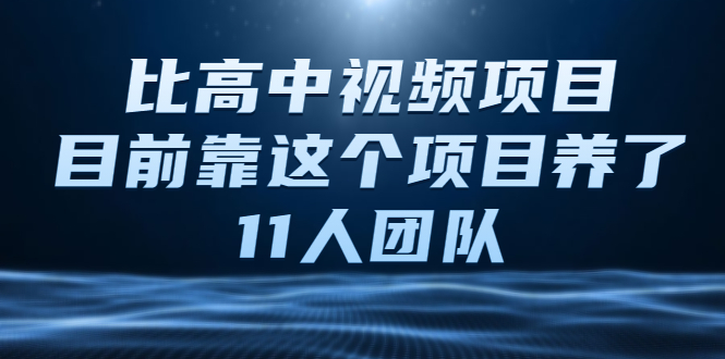 （2136期）中视频项目，目前靠这个项目养了11人团队【视频课程】-副业宝典