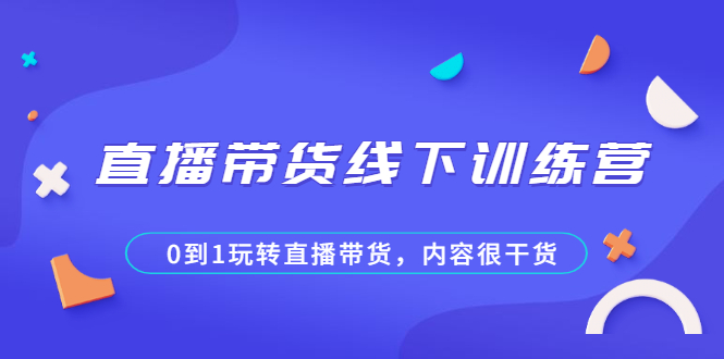 （2097期）直播带货线下训练营，0到1玩转直播带货，内容很干货-副业宝典