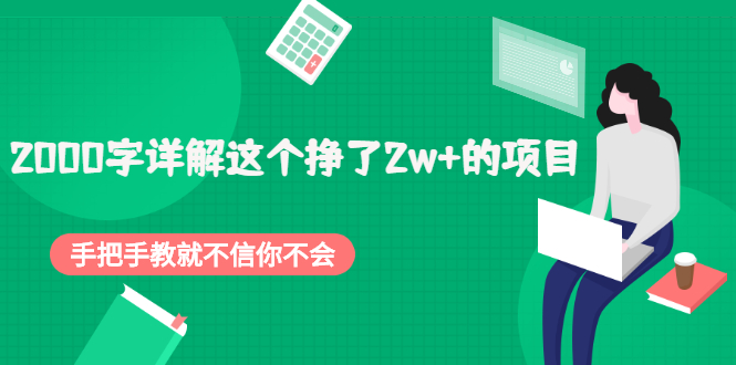 （2048期）2000字详解这个挣了2w+的项目，手把手教就不信你不会【付费文章】-副业宝典