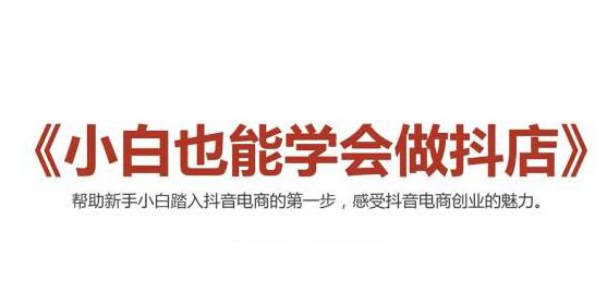 （2006期）2021最新抖音小店无货源课程，小白也能学会做抖店，轻松月入过万-副业宝典