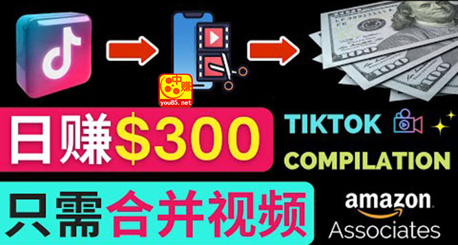 （3360期）搬运Tiktok短视频到Youtube赚钱，只需下载，合并视频，日赚300美元-副业宝典