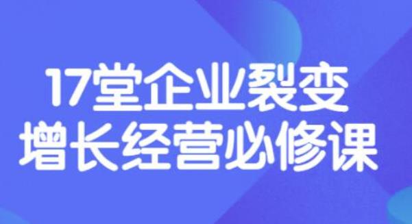 （3389期）张琦《盈利增长17堂必修课》企业裂变增长的经营智慧，带你了解增长的本质-副业宝典