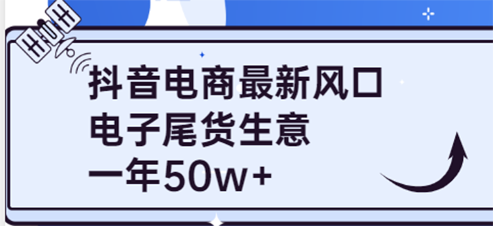 （3723期）抖音电商最新风口，利用信息差做电子尾货生意，一年50w+（7节课+货源渠道)-副业宝典