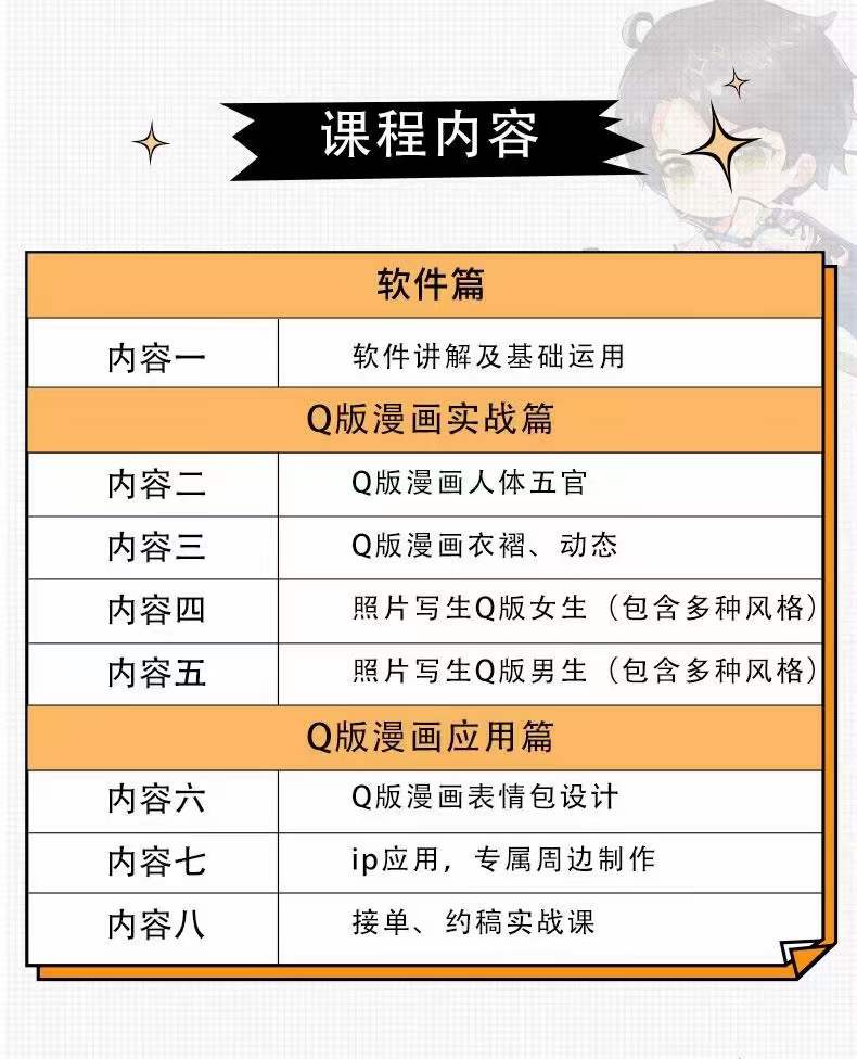 图片[3]-（3826期）阿肯绘·零基础Q版漫画训练营：万物皆可Q萌，绘画小白轻松入门！-副业宝典