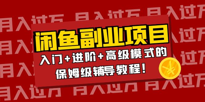 （3879期）月入过万闲鱼副业项目：入门+进阶+高级模式的保姆级辅导教程！-副业宝典
