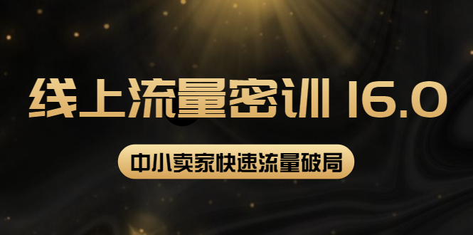 （3962期）2022秋秋线上流量密训16.0：包含 暴力引流10W+中小卖家流量破局技巧 等等！-副业宝典