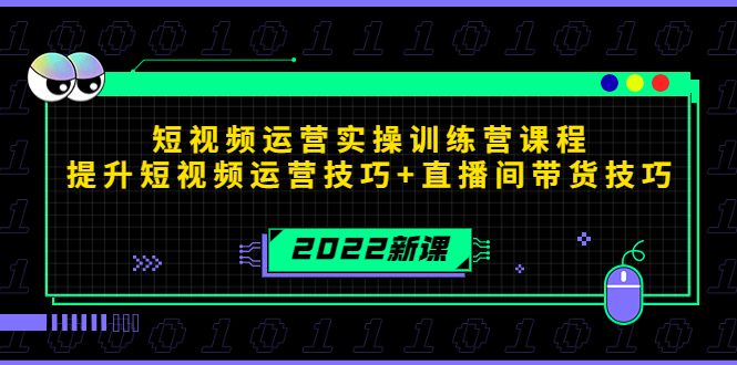 （4136期）2022短视频运营实操训练营课程，提升短视频运营技巧+直播间带货技巧-副业宝典