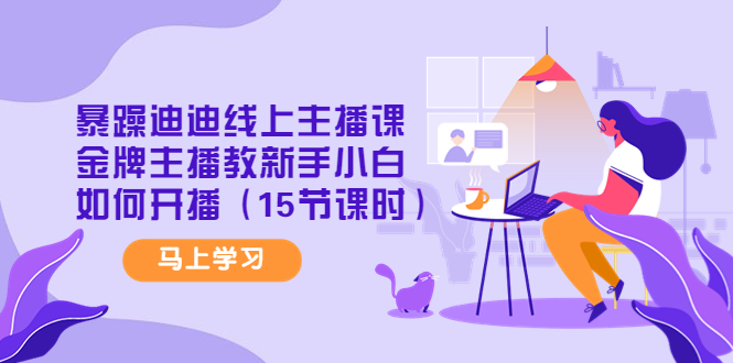 （4203期）暴躁迪迪线上主播课，金牌主播教新手小白如何开播（15节课时）-副业宝典