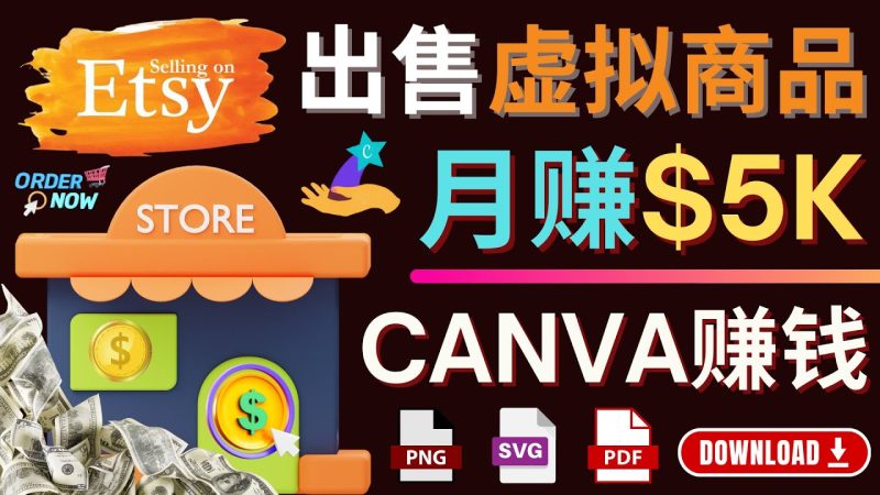 （4243期）通过Etsy出售Canva模板，操作简单，收益高，月赚5000美元-副业宝典