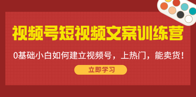 （4266期）视频号短视频文案训练营：0基础小白如何建立视频号，上热门，能卖货！-副业宝典