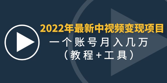 （4411期）2022年最新中视频变现最稳最长期的项目，一个账号月入几万（教程+工具）-副业宝典