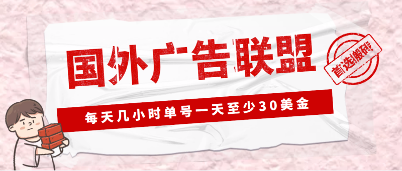 （4662期）外面收费1980最新国外LEAD广告联盟搬砖项目，单号一天至少30美金(详细教程)-副业宝典