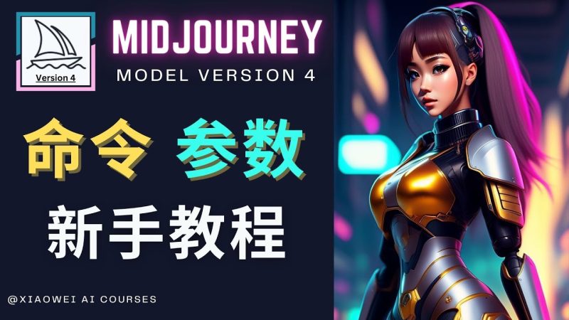（4873期）Midjourney新手入门教程，轻松创作顶级图像，命令参数-新手教程-副业宝典