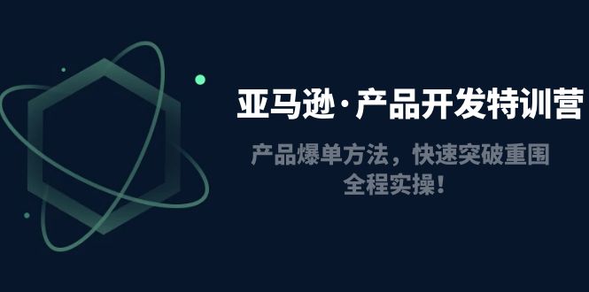 （4882期）亚马逊·产品开发特训营：产品爆单方法，快速突破重围，全程实操！-副业宝典