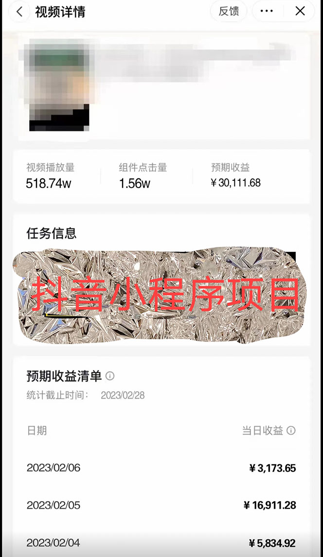 图片[3]-（4877期）2023年外面收费990的抖音小程序变现新玩法，单号轻松日入200+-副业宝典