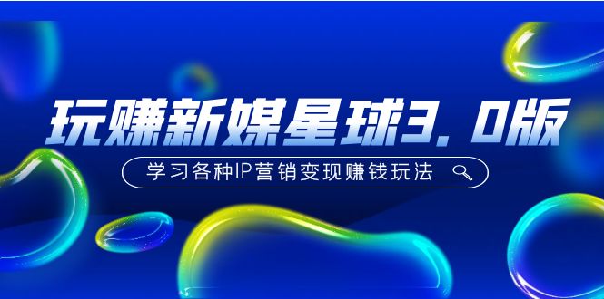 （5032期）《玩赚新媒星球3.0版》学习各种IP营销变现赚钱玩法（价值498）-副业宝典