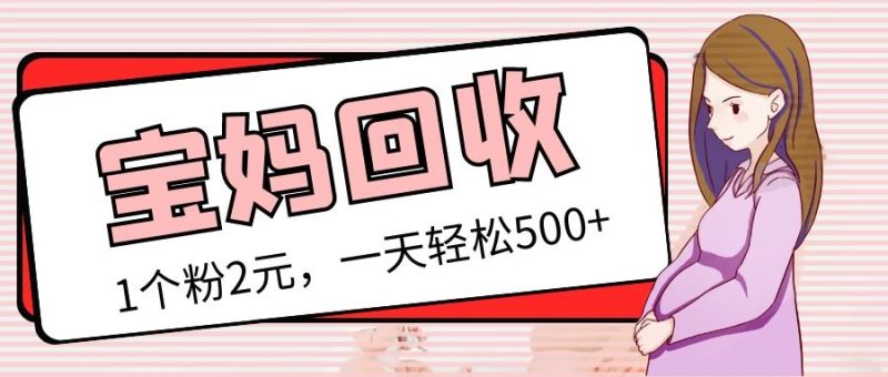 （5169期）最新宝妈粉回收变现计划及胎教音乐高端变现玩法全套教程！（非老玩法）-副业宝典