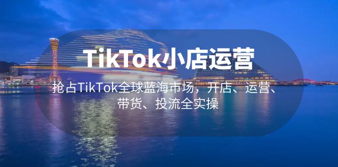 （5200期）TikTok小店运营 抢占TikTok全球蓝海市场，开店、运营、带货、投流全实操-副业宝典