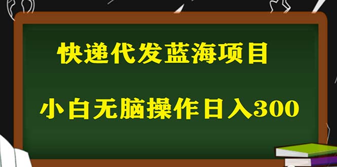 （5573期）2023最新蓝海快递代发项目，小白零成本照抄也能日入300+（附开户渠道）-副业宝典