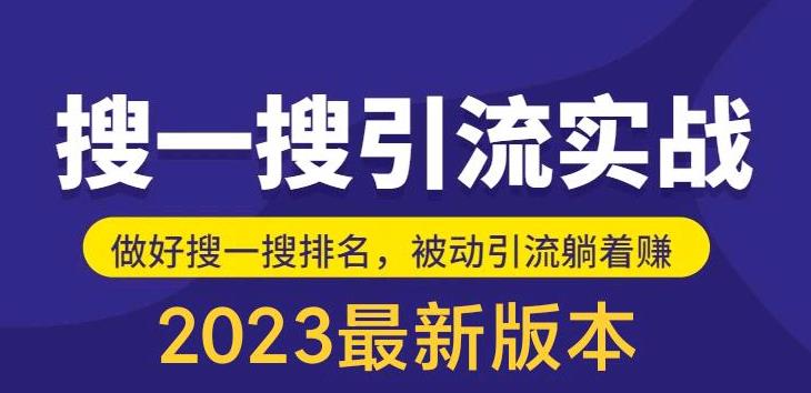 （5643期）外面收费980的最新公众号搜一搜引流实训课，日引200+-副业宝典