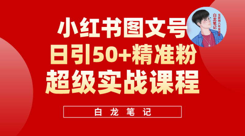 （5710期）小红书图文号日引50+精准流量，超级实战的小红书引流课，非常适合新手-副业宝典