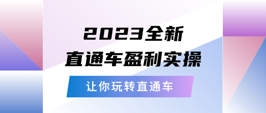 （5714期）2023全新直通车·盈利实操：从底层，策略到搭建，让你玩转直通车-副业宝典