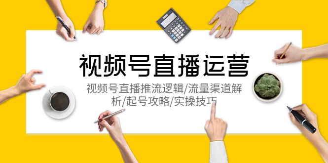 （5730期）视频号直播运营，视频号直播推流逻辑/流量渠道解析/起号攻略/实操技巧-副业宝典