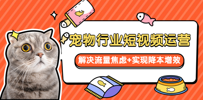 （5925期）宠物/行业短视频运营  流量增长的一层窗户纸  解决流量焦虑+实现降本增效-副业宝典