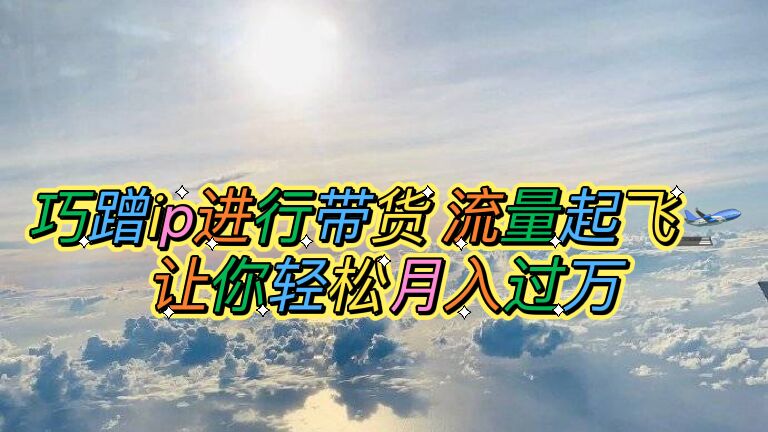 （6014期）巧蹭ip进行带货，流量起飞，让你轻松月入过万【脚本+素材】-副业宝典