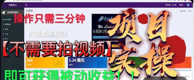 （6047期）最新国外掘金项目 不需要拍视频 即可获得被动收益 只需操作3分钟实现躺赚-副业宝典