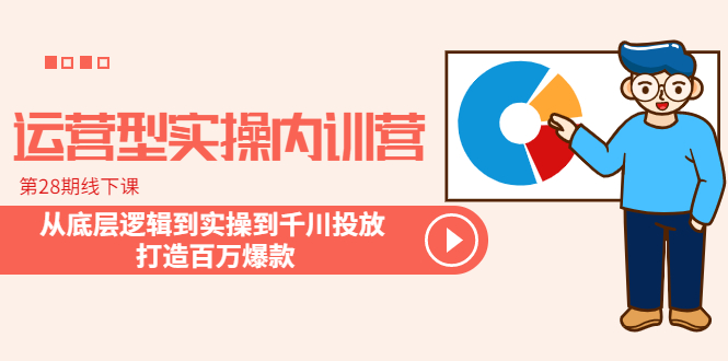 （6067期）运营型实操内训营-第28期线下课 从底层逻辑到实操到千川投放 打造百万爆款-副业宝典