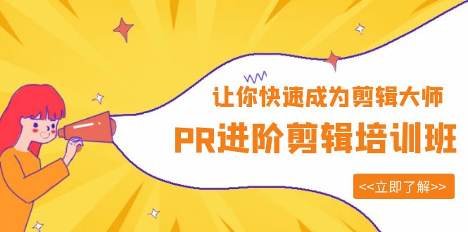 （6131期）PR进阶剪辑培训班，让你快速成为剪辑大师 12节视频课程+素材！-副业宝典