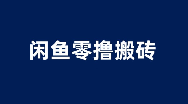 （6096期）闲鱼零撸无脑搬砖，一天200＋无压力，当天操作收益即可上百-副业宝典
